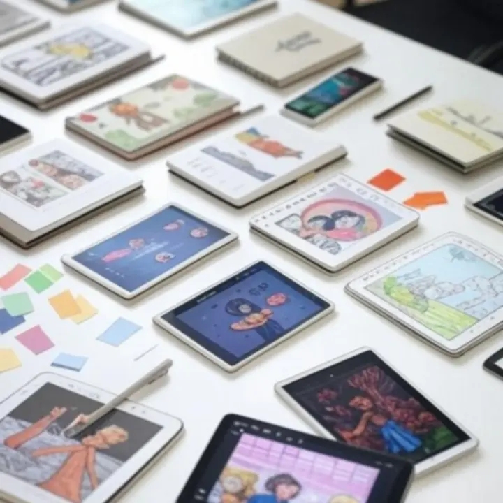 Egyedi illusztrációk és grafikai elemek modern, letisztult stílusban.